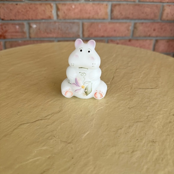 Fenton Glass Hand Painted Hippo - Picture 3 of 9